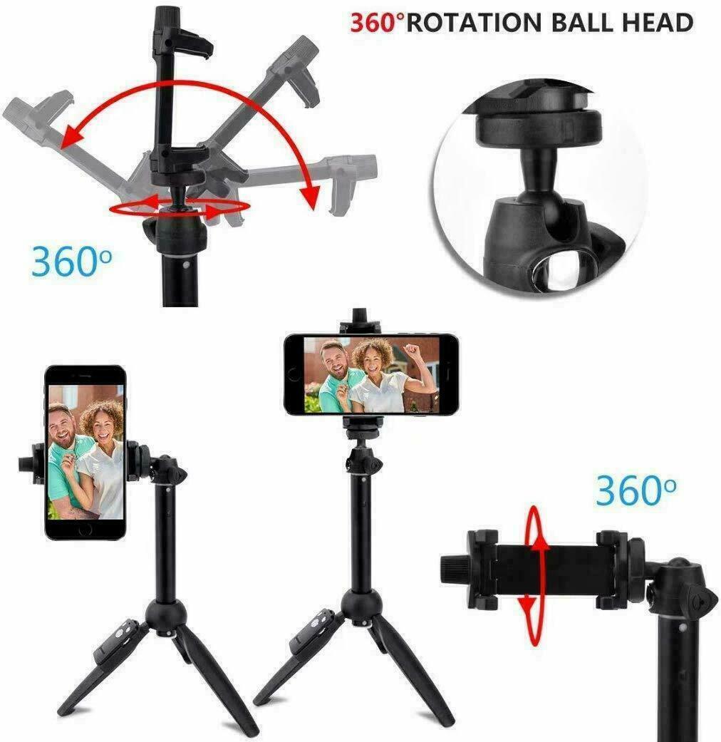 Selfie Stick Tripod 40" Bluetooth Remote Portable for iPhone and Android