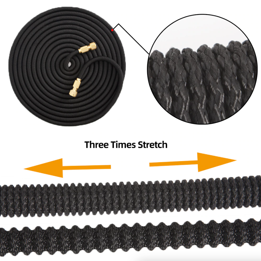 4X Stronger Deluxe Expandable Flexible Garden Hose Water Hose 25, 50, 75ft