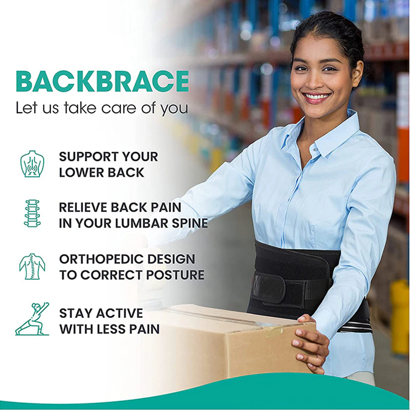 Adjustable Lower Back Brace Lumbar Support Waist Belt For Men Women