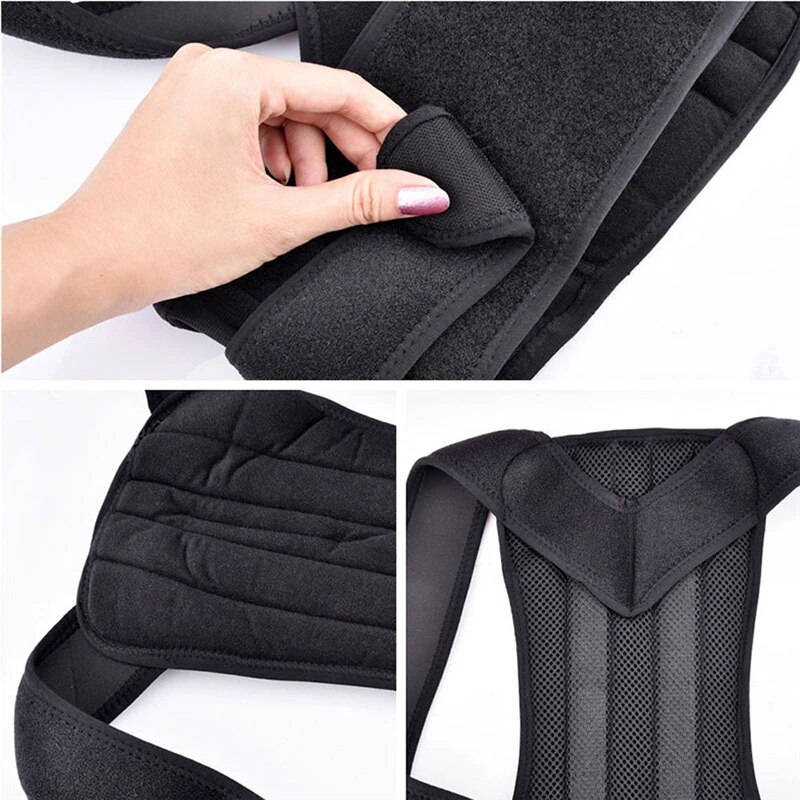 Adjustable Posture Corrector Low Back Support Shoulder Brace Belt for Men and Women
