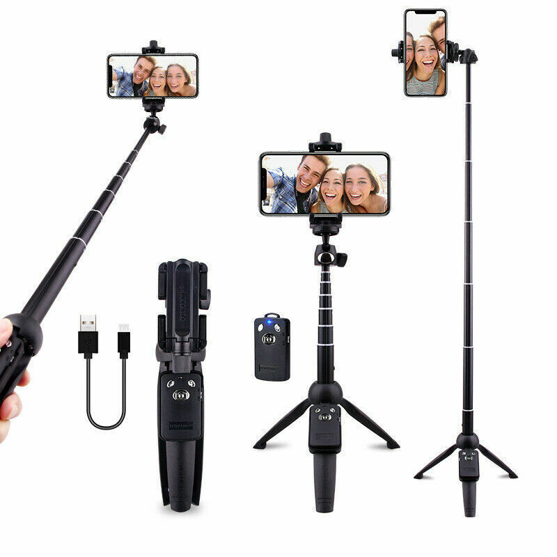 Selfie Stick Tripod 40" Bluetooth Remote Portable for iPhone and Android