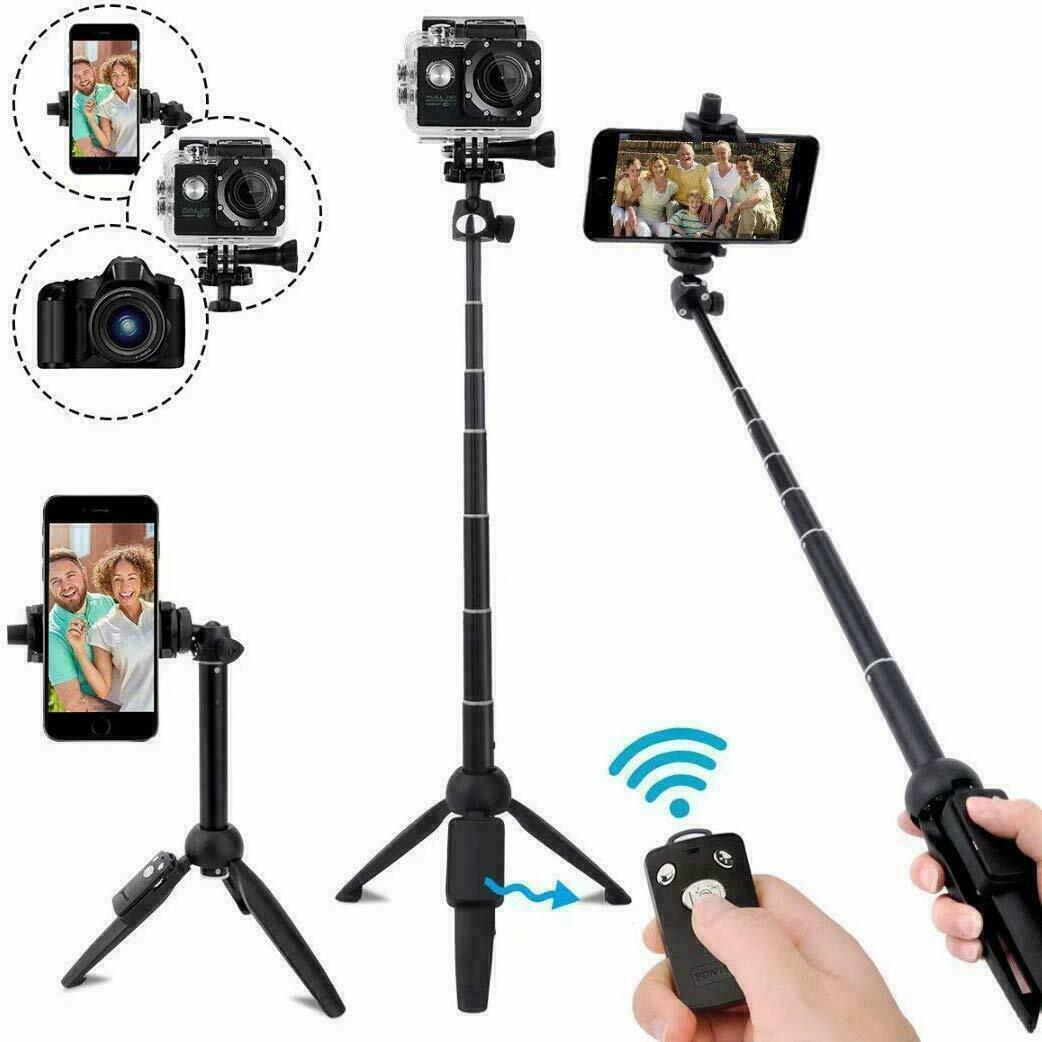 Selfie Stick Tripod 40" Bluetooth Remote Portable for iPhone and Android