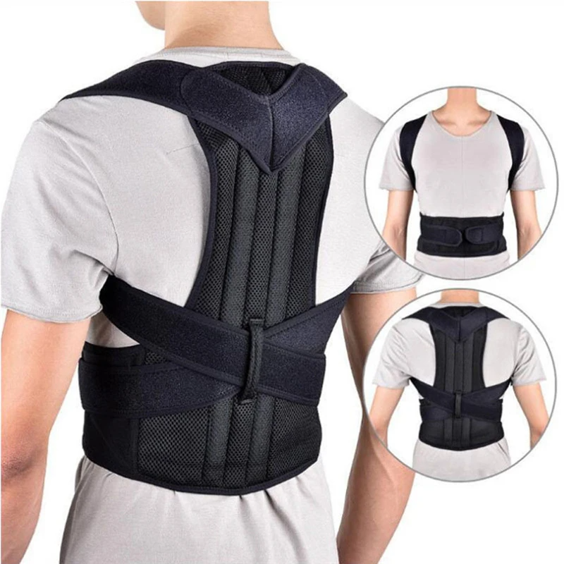 Adjustable Posture Corrector Low Back Support Shoulder Brace Belt for Men and Women
